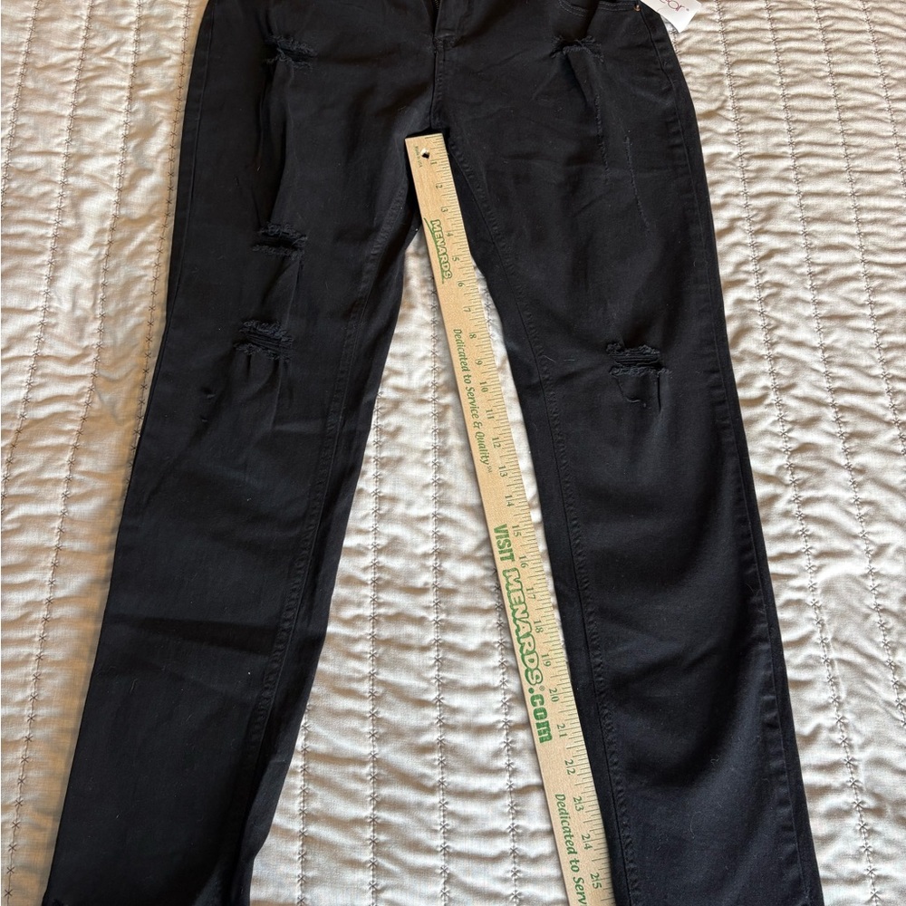 Black Distressed Skinny Jeans